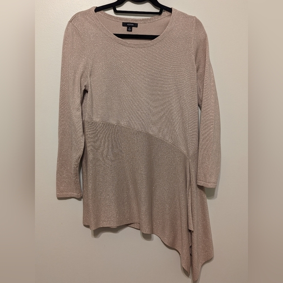 Alfani Metallic Asymmetrical Top - Picture 4 of 8